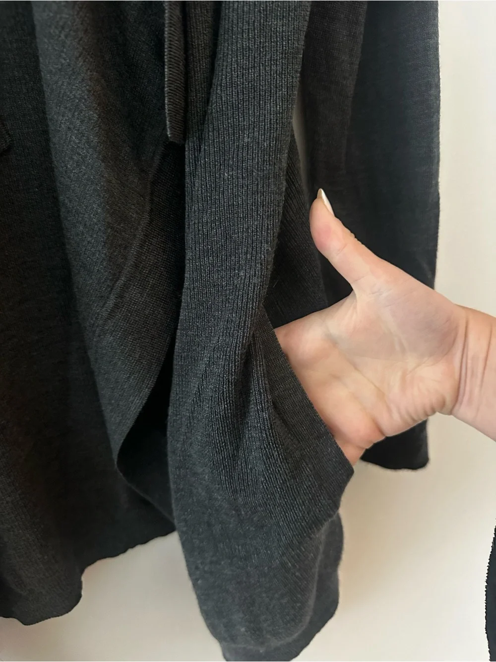 Theory Open-Front Waterfall Cardigan